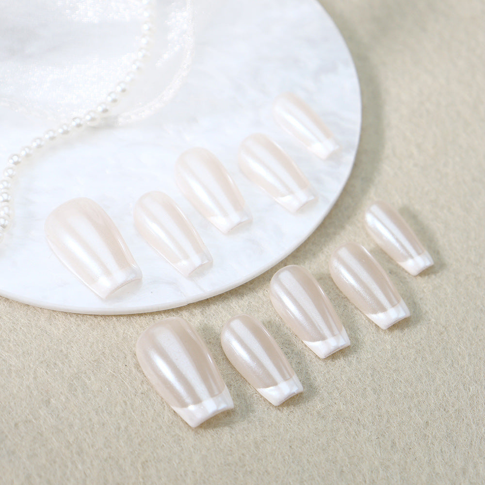 Clean Girl Aesthetic Almond Shaped Press On Nails - Minimalist Neutral False Nails for Effortless Style