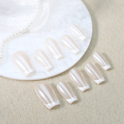 Clean Girl Aesthetic Almond Shaped Press On Nails - Minimalist Neutral False Nails for Effortless Style