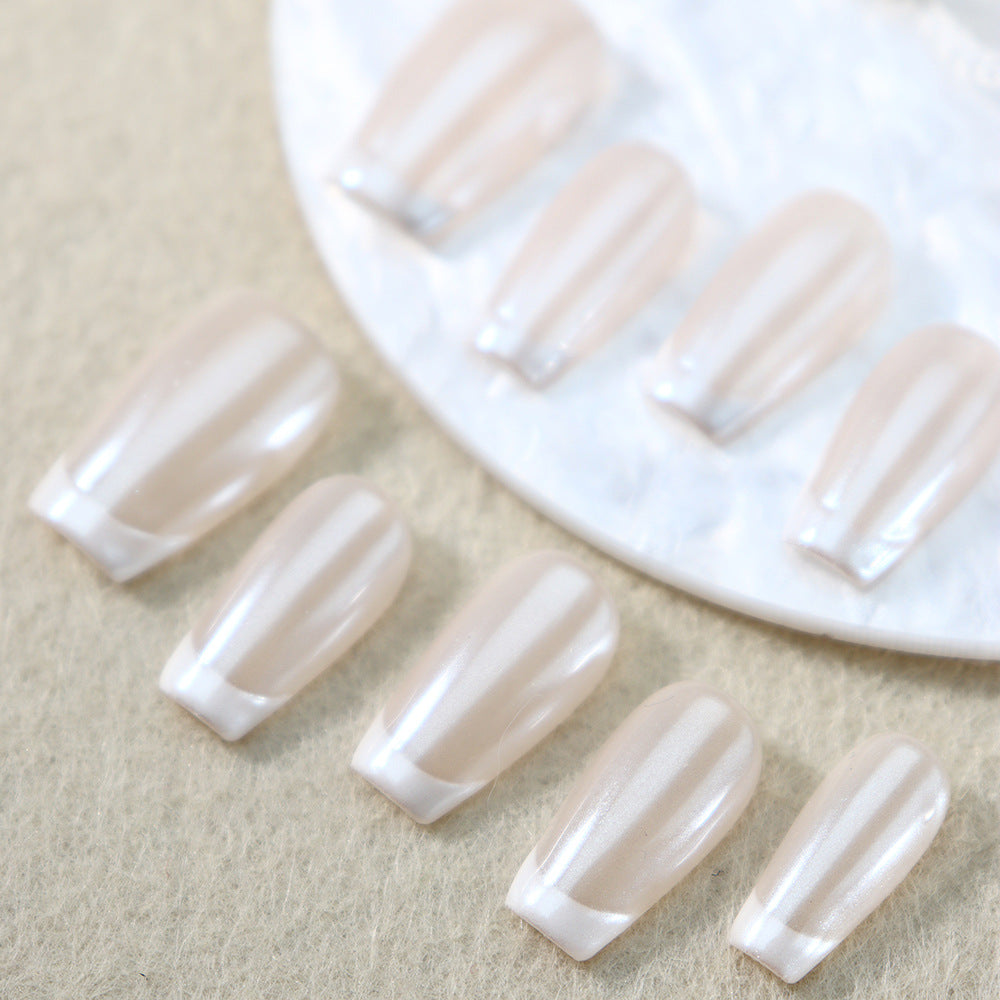 Clean Girl Aesthetic Almond Shaped Press On Nails - Minimalist Neutral False Nails for Effortless Style