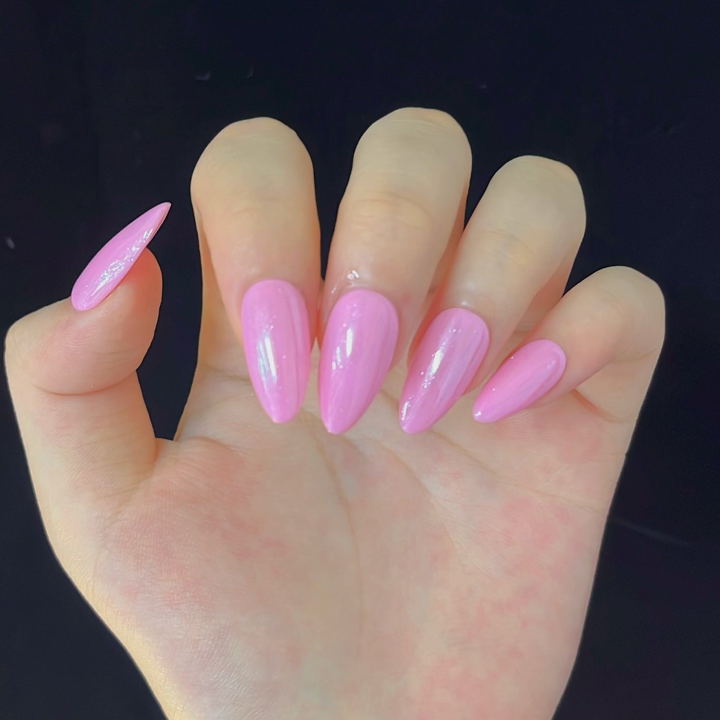 Clean Girl Shimmer Pink Press-On Nails: The Sweetheart Set