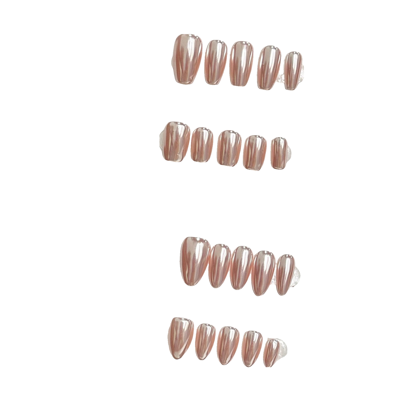 Clean Girl Iridescent Glazed Press-On Nails: The Mermaid's Kiss Set