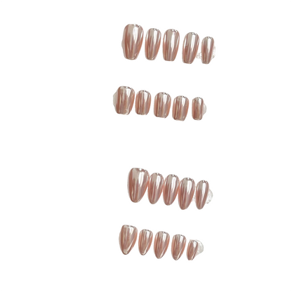 Clean Girl Iridescent Glazed Press-On Nails: The Mermaid's Kiss Set